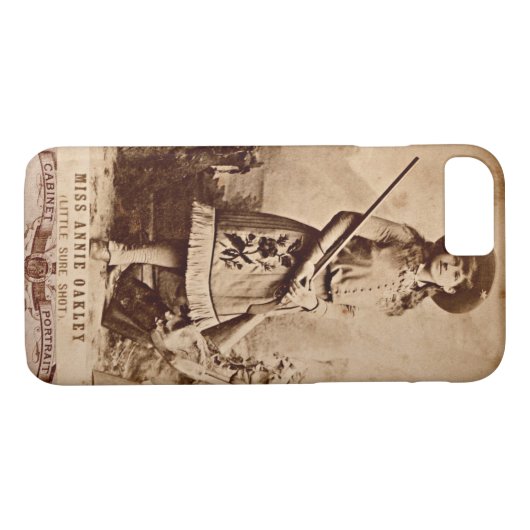 Annie Oakley Sepia Case-Mate iPhone Case (Achterkant (Horizontaal))