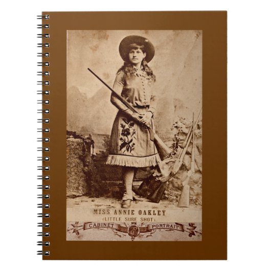Annie Oakley Sepia Notitieboek (Voorkant)