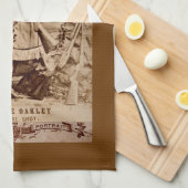 Annie Oakley Sepia Theedoek (Quarter Fold)