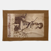 Annie Oakley Sepia Theedoek (Horizontaal)