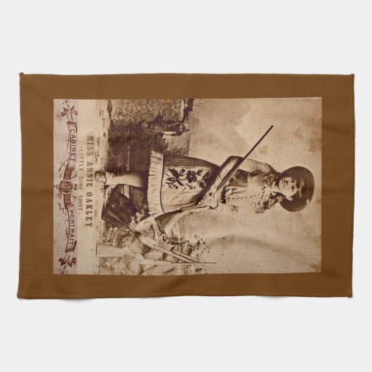 Annie Oakley Sepia Theedoek (Horizontaal)