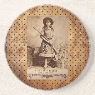 Annie Oakley Sepia Zandsteen Onderzetter