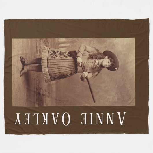 Annie Oakley Sharpschutter Fleece Blanket (Voorkant (Horizontaal))