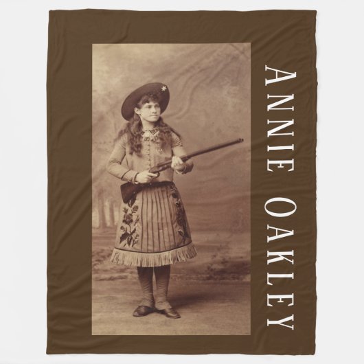 Annie Oakley Sharpschutter Fleece Blanket Deken (Voorkant)