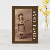 Annie Oakley Sharpschutter Wenskaart Kaart (Gele Bloem)