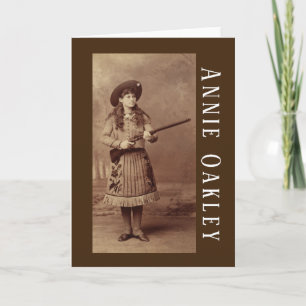 Annie Oakley Sharpschutter Wenskaart Kaart
