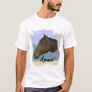“Annie” – Portret van een Paard - Personaliseer Uw T-shirt
