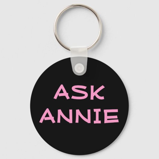 Annie-sleutelhanger vragen sleutelhanger (Voorkant)