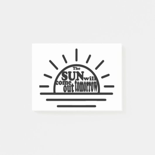 Annie: Sun komt morgen uit Post-it® Notes (Voorkant)