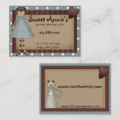 Annie Whimsy Primsy Country Visitekaartje (Voorkant / Achterkant)