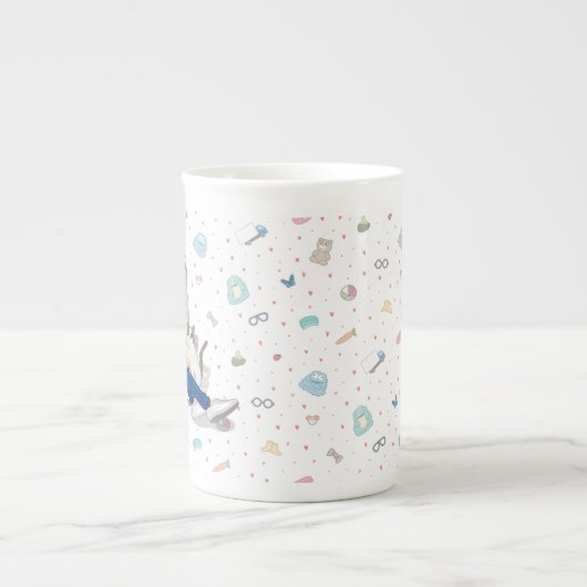 Anniepaddington Bone China mok - kunst van Irina K (Voorkant)