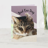 Annie's Bad Ear Day (Kat Wenskaart) Kaart (Voorkant)