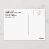 ANNIE'S CAFE BRIEFKAART (Achterkant)