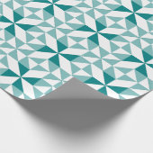 Annie's Choice Patchwork Design in Blauwgroen Cadeaupapier (Hoek)