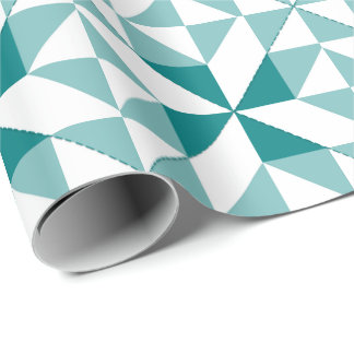 Annie's Choice Patchwork Design in Blauwgroen Cadeaupapier