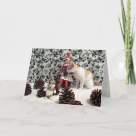 Annie's Elfin' kerstKaart (Kat/Keuten) Feestdagen Kaart