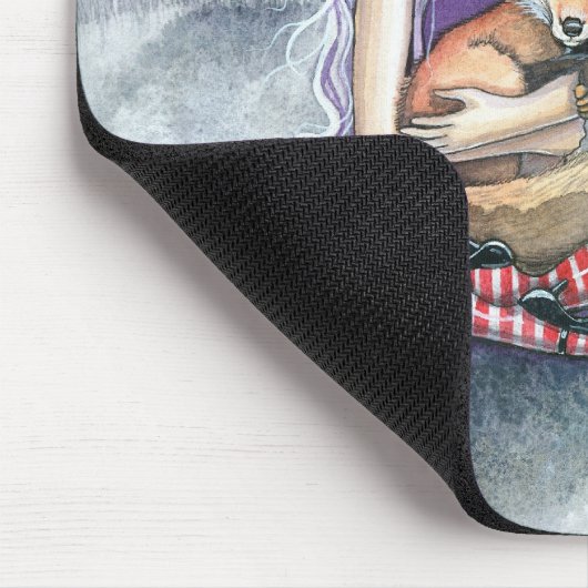 Annie's Fox Gothic Fantasy Mousepad Muismat (Hoek)