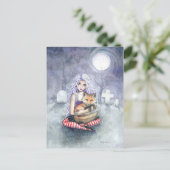 Annie's Fox Gothic Girl Fantasy Art Briefkaart (Staand voorkant)