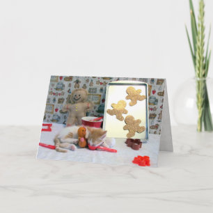 Annie's Gingerbrood Cookies ( Kat / Keuken ) Feestdagen Kaart