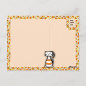 Annie's nieuwsgierige Halloween kat Briefkaart (Achterkant)