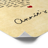 Annie's Song  Heart Song Lyric Print (Hoek)