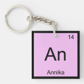 Annika Name Chemistry Element Periodic Table Sleutelhanger (voorkant)