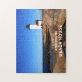 Annisquam Custom Ocean Beach Lighthouse Legpuzzel (Verticaal)