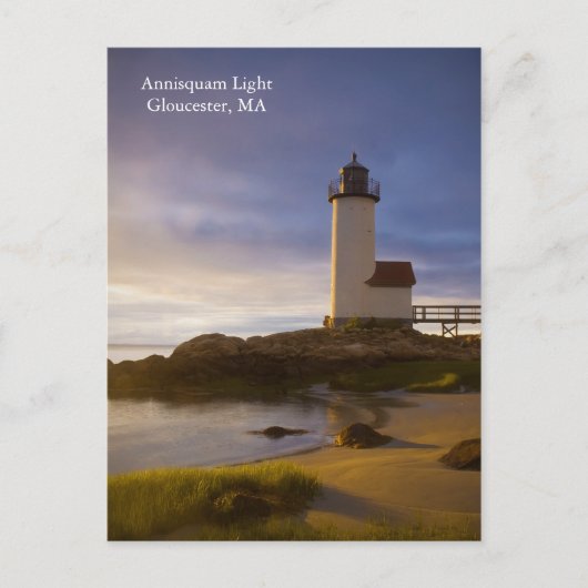 Annisquam Licht Gloucester, doctorandus in de Briefkaart (Voorkant)