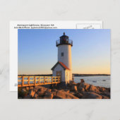 Annisquam Lighthouse Gloucester Cape Ann Briefkaart (Voorkant / Achterkant)