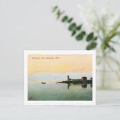 Annisquam Lighthouse, Gloucester, MA Vintage Briefkaart (Staand voorkant)