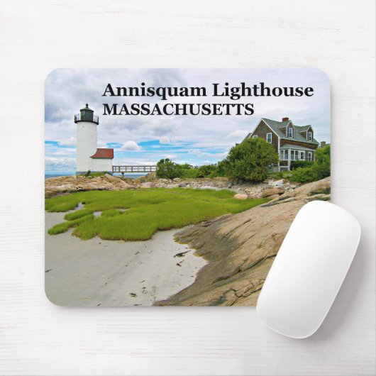 Annisquam Lighthouse, Massachusetts Mousepad Muismat (Met muis)
