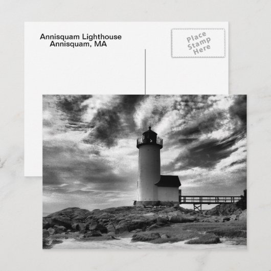 Annisquam vuurtoren-Briefkaart Briefkaart (Voorkant / Achterkant)