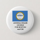 Annissa Essaibi George VOOR BOSTON MAYOR BUTTON (Voorkant)