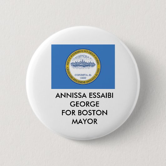 Annissa Essaibi George VOOR BOSTON MAYOR BUTTON (Voorkant)
