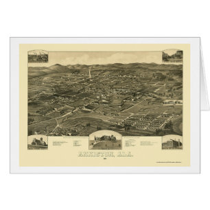 Anniston, AL Panorama Map - 1887