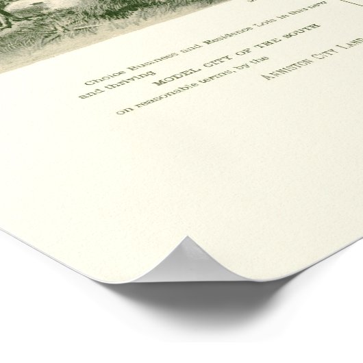 Anniston, AL Panorama Map - 1888 Poster (Hoek)