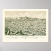 Anniston, AL Panorama Map - 1888 Poster (Voorkant)