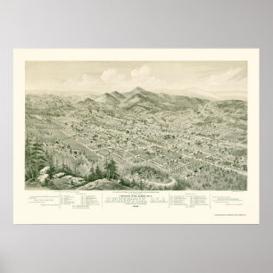 Anniston, AL Panorama Map - 1888 Poster