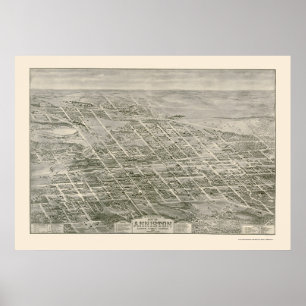 Anniston, AL Panoramic Map - 1903 Poster
