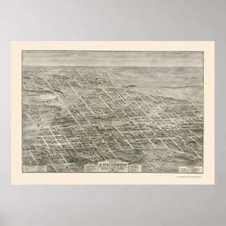 Anniston, AL Panoramic Map - 1903 Poster