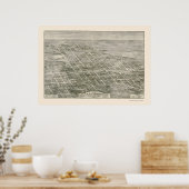 Anniston, AL Panoramic Map - 1903 Poster (Keuken)