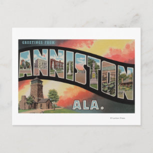 Anniston, Alabama - Grote letterscènes Briefkaart