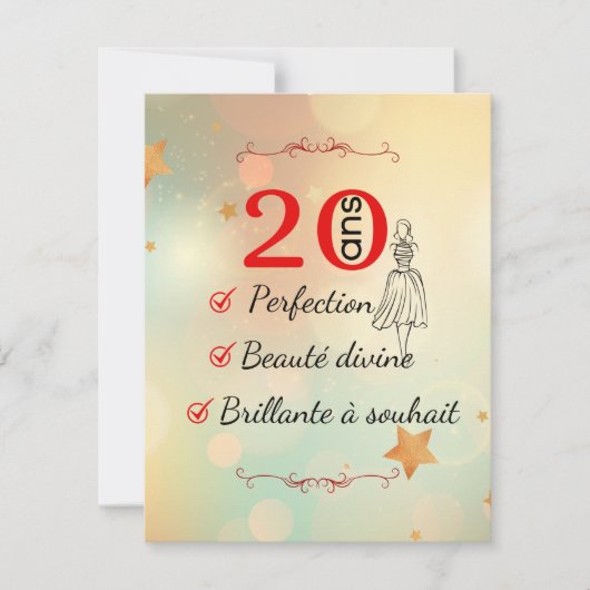 anniversaire 20 ans beauté divine (Voorkant)