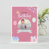 ANNIVERSAIRE KAART (Staand voorkant)