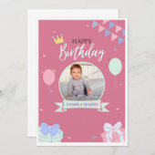 ANNIVERSAIRE KAART (Voorkant / Achterkant)