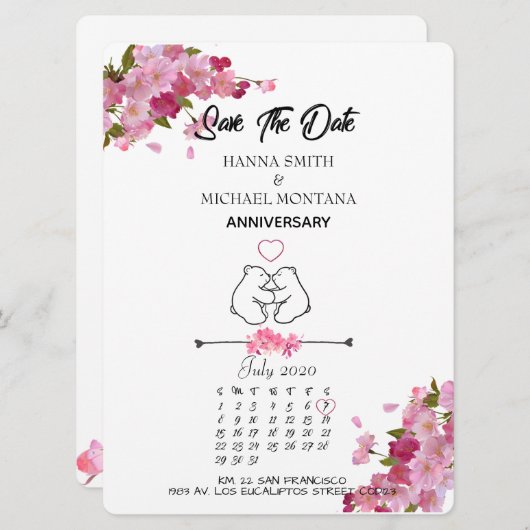 ANNIVERSARY / ANIVERSARIO KAART (Voorkant / Achterkant)