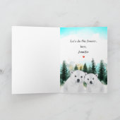 Anniversary Bears With Cool Shades Card Kaart (Binnen)