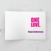 Anniversary Card - 365 Days - 1 Love Kaart (Binnen)