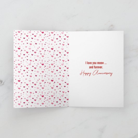 Anniversary Cats Slow Dancing Kaart (Binnen)