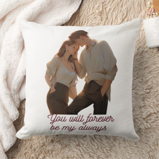 Anniversary Couple Pillow – You Will Forever Be My Kussen (Deken)